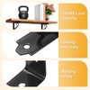 M METERXITY 4-Pack Shelf Brackets, 5 Inch Long l Shape