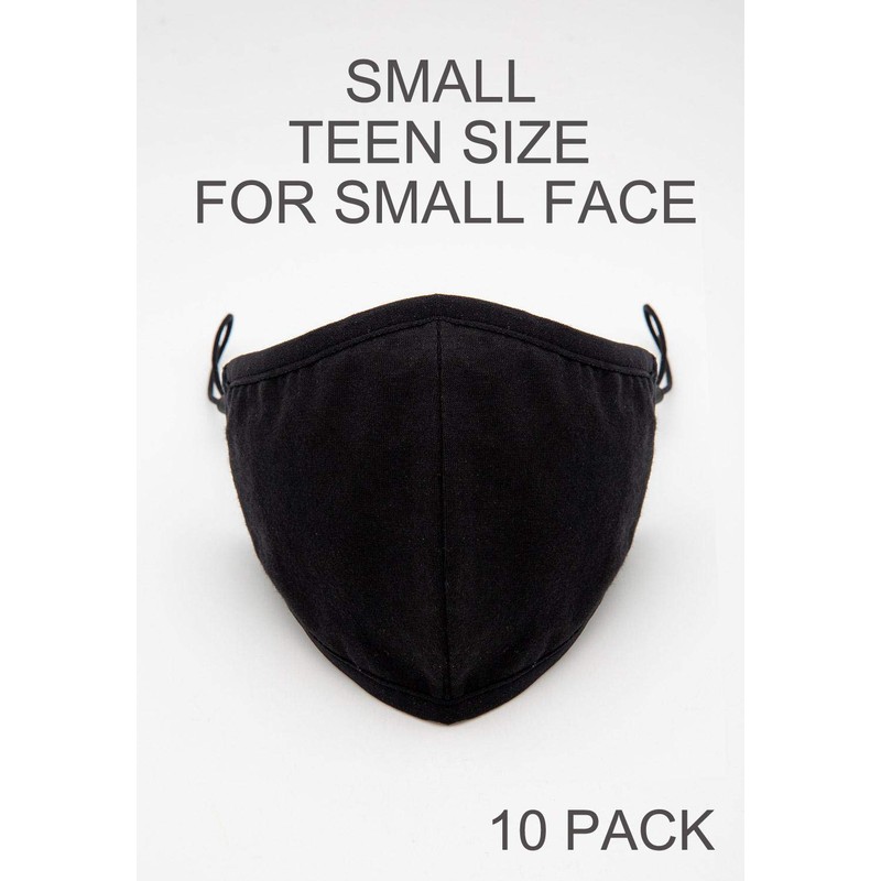 Econo High - Washable Reusable Black Cotton Face Mask Fabric