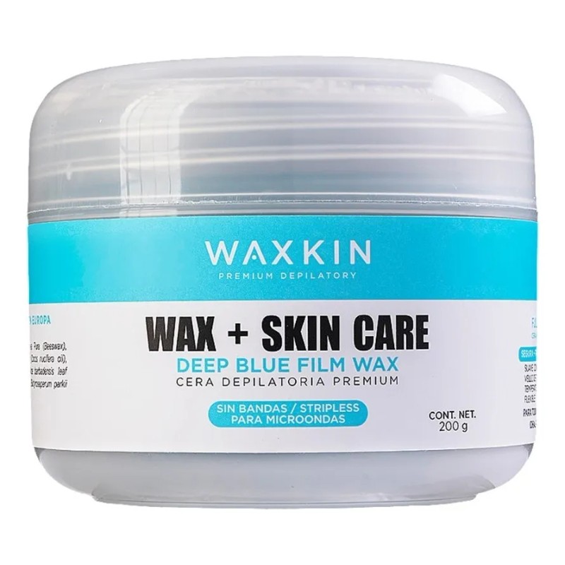 Kit Depilación Cera Española Premium Waxkin Deep Blue