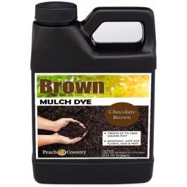 Peach Country Chocolate Brown Mulch Color Concentrate - 2,800 Sq. Ft. 1 quart
