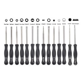 Hippotech 14 Pcs Carburetor Adjustment Tool Screwdriver Kit Screw Outer-Hexagon Scredrivers for Common 2 Cycle Carburator Adjusting Small Engine Carb Tune up Adjusting Tool