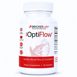 Bricker Labs OptiFlow 30 quilates – Apoya naturalmente la circulación sanguínea saludable y el corazón saludable │ Funciona en 90 minutos │ Sin gluten, sin OMG, vegano, vegetariano │ con FruitFlow & Resvida