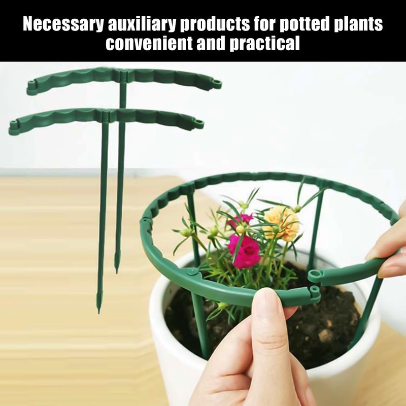 USHXVG 16 Piece Plant Support Rod, Double Layer Splicable Plant