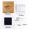 UniqueFire 2/4/6PCS 40LEDs Solar Powered Lights for Fence Roof Gutter