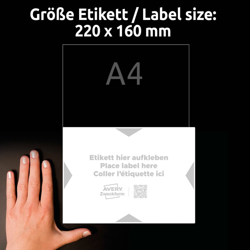 AVERY Zweckform Art. 8003-5 Carrier Labels (5 Label Holders, 220