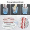 Round Microfibre Mop Pads,Mop Pads Replacement for Clean Spin Mop
