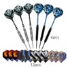 HRLORK 6 Packs Darts Set Professional Darts Set Steel Tip