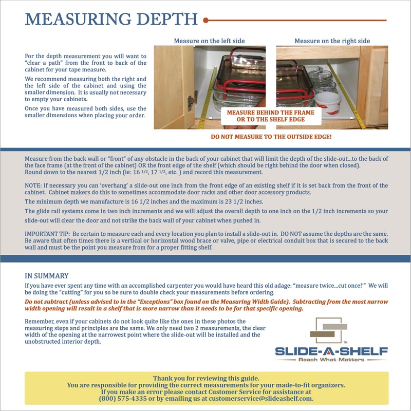 Slide-A-Shelf Express Essentials Pull-Out Cabinet Drawer, Birch Wood with Full