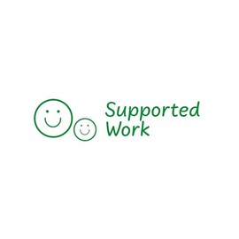 SuperStickers Assessment Stamper for teachers: Supported Work - Green Ink