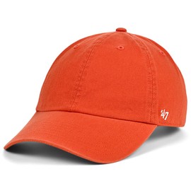 '47 Blank Classic Clean Up Cap, Adjustable Plain Baseball Hat for Men and Women – Orange