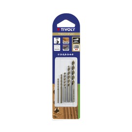 tivoly Technic 10864070003 Drill Bit Set Wood Graduated Grey Bronze Set of 5