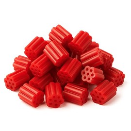 Snack Attack Retro Cherry Licorice Bites Bulk Candy Bag – Soft & Chewy Classic Red Licorice, Resealable 4lb, Low-Fat Movie-Night Treat for Kids & Adults