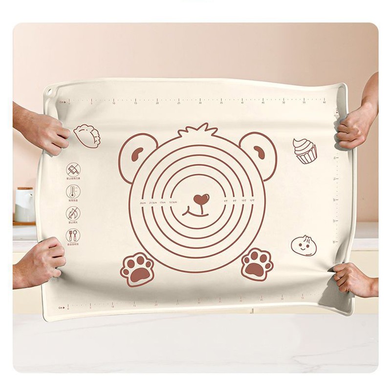 Pastry Mat Prevent Slip Odorless Thickened Silicone Dough Rolling Mat