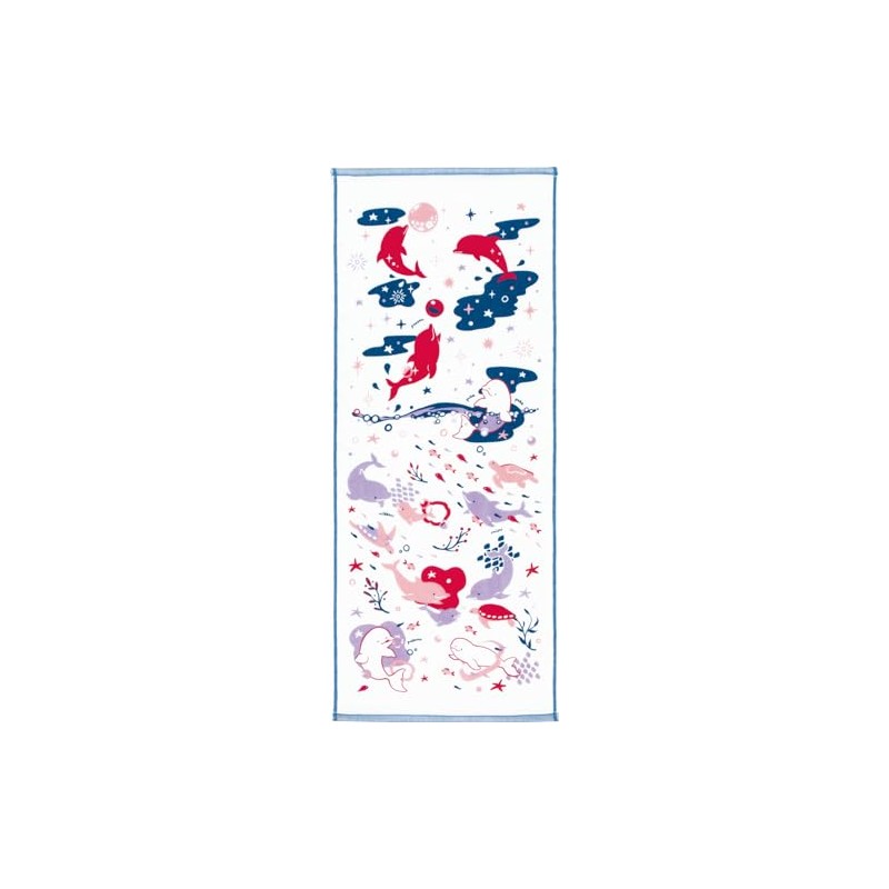 Prairie Dog LSB2024 Zootto Gauze Towel, Face Towel, Dolphin [ZSF-106]