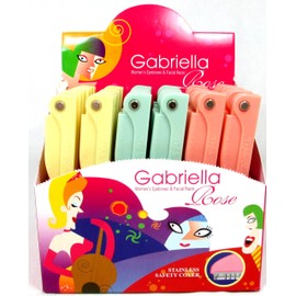 36 Pack Gabriella Womens Folding Eyebrows & Facial Razor