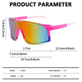 MUSELK 2PCS Sport Sonnenbrille Herren Damen Fahrradbrille Sunglasses Polarisierte Sonnenbrille für Outdooraktivitäten MTB Rennrad Radfahren Biking Ski Sonnenbrille mit UV400