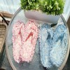Paisley Mop Slippers Cleaning Slipper Blue 2ea