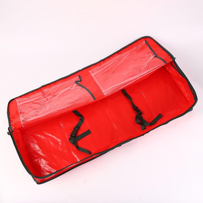 QIUPFGUT Wrapping Paper Storage, Oxford Storage Bag for Wrapping Paper