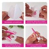 MC NAILS MARIA CIBELES Formas Esculturales para Uñas Acrílicas Rosas,