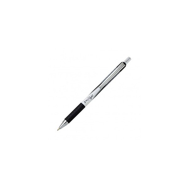 Zebra Z-Grip Flight Ballpoint Pen 2376 with 1.2mm Tip, Black, Pack of 2