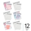 iDesign Medium and Large Laundry Delicates-Set of 12-White Mesh Wash
