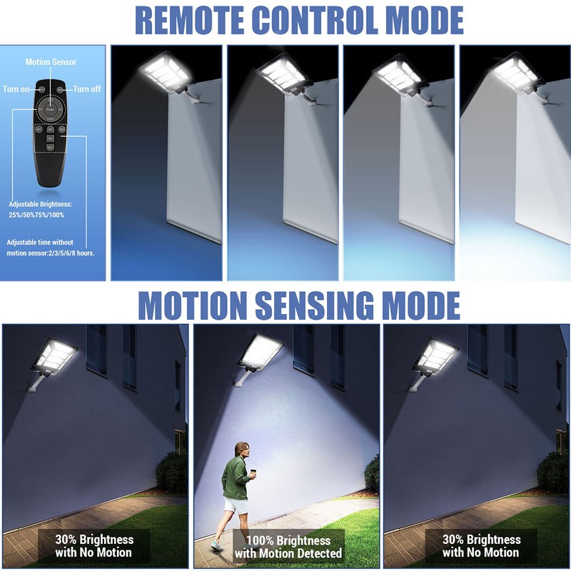 LINEBA Solar Wall Lights Pathway Motion Sensor 11000W 1028 LED