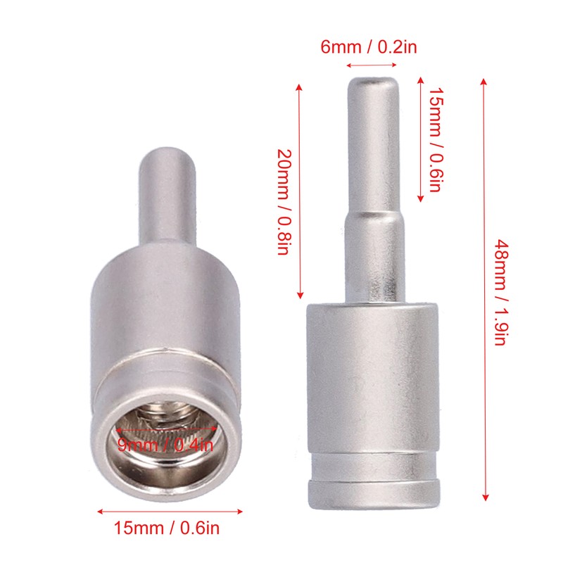 2pcs 4GA Wire Reducer Terminal Connector Pure Copper Nickel Plated