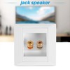 AWAOVV 86mm x 86mm Gold Plated Plastic Wall Plug Audio