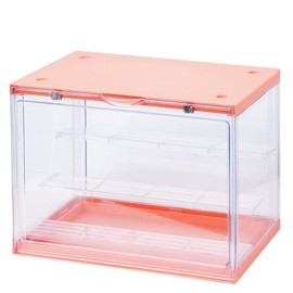 KENGEL 11.8x9x6.7inch Acrylic Clear Display Case Display Box Dustproof Blind Box Transparent Handwork Shelf Storage Showcase Figurines Collection Acrylic Cube for Toy Dolls Souvenirs Models (Green)