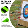 MECCANIXITY Arrow Vanes Arrow Fletching 4" Water Drop Shape Turkey