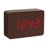 Gingko Brick Click Clock 8" x 6" Time/Date/Temp Alarm Clock
