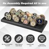ZAYALI Challenge Coins Display Holder, Solid Wood Challenge Coin Stand,