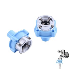 LINKSORA Washing Machine Nipple Screw Clasp Water Supply Hose Adapter for Horizontal Faucets, Water Supply Faucet Fitting, Easy Installation Nipple, Leak Prevention, Set of 2