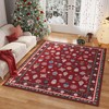 Rugcomf Christmas Rug 3x5 Rug Washable Area Rug Office Rug