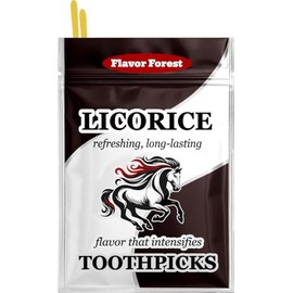 Licorice Toothpicks (Flat Shape) 100ct