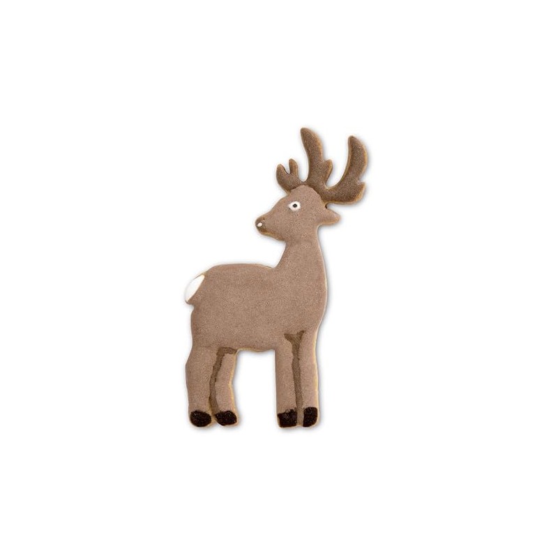 Staedter 076280 Reindeer Cookie Cutter, 11 cm, Stainless Steel Silver,