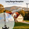 Digital HDTV Antenna,Satellite HD TV Antenna with 121Miles, Directional 360