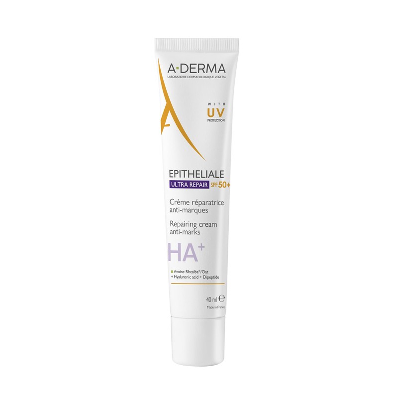 A-Derma Epitheliale Ultra Repair Crema Reparadora Cicatrizante FPS50+, 40ml