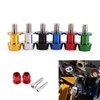 Voluxe 8mm Motorcycle CNC Swing Arm Spool, Aluminium Alloy Sliders