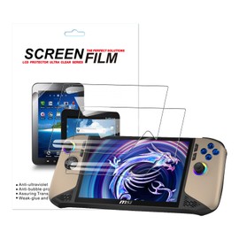 MEMELOKA Screen Protector for MSI Claw 8 AI+/Claw 8 AI Plus, [Pack of 2] Soft PET Screen Protector for MSI Claw 8 AI+ with 3D Full Coverage, Ultra Thin Anti-Fingerprint Screen Protector