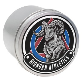 Bighorn Athletics Aluminium Silver Pro-Series Tin Can Holder for Athletic Finger Tape, Medium (Tape Sold Separately)