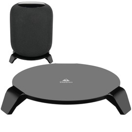 TXEsign Desktop Speaker Stand for Homepod 1st Gen & 2nd Gen Speaker, Acrylic Table Stand Speaker Holder for Homepod Speaker Mount Anti-Slip Base (Black)