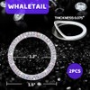 Whaletail Whaletail 2PCS Bling Crystal Rhinestone Car Engine Start Ring