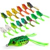 Matymats Frog Lure, 10pcs, 4-6cm, Hollow Point, Fishing Hook, Includes