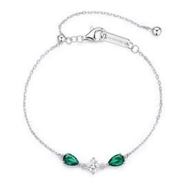Brosway Fancy Collection FLG112 Sterling Silver Bracelet 185mm Sterling Silver Cubic Zirconia Life Green, Sterling Silver, Zirconia Life Green