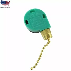 ZING EAR ZE-268S6 Pull Chain Switch 4 Wire 3 Speed Ceiling Fan Switch 6A 125V US