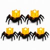 Halloween LED Spider Pumpkin Candle Light – Plastic Lamp for