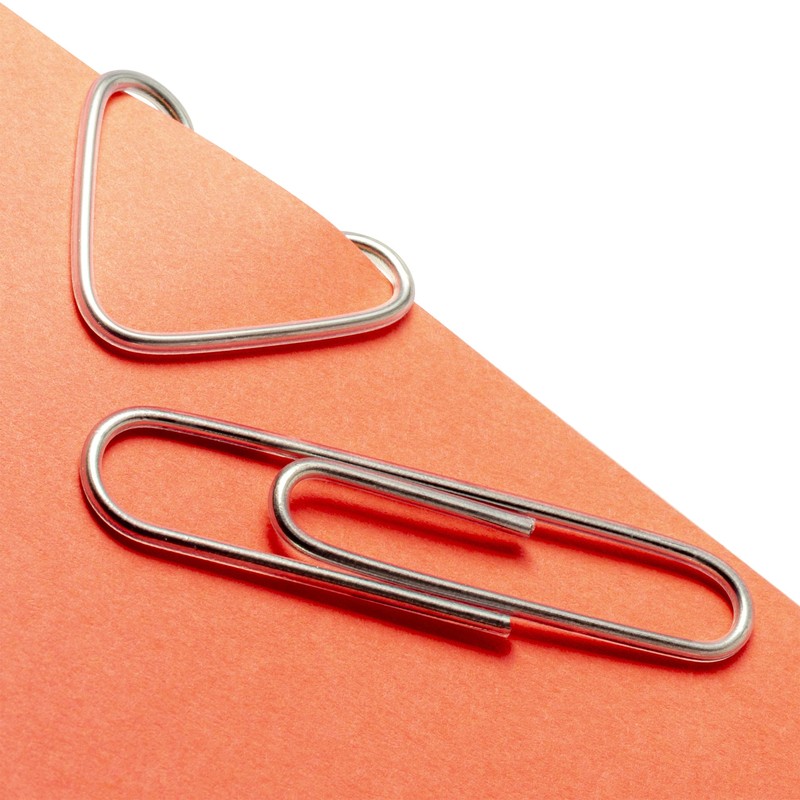 Officemate OIC Standard #2 Vinyl Coated Paper Clips, Translucent Silver,