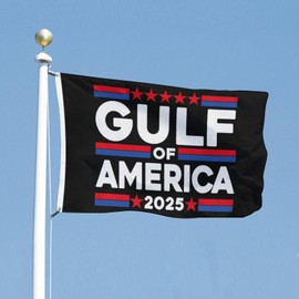 Gulf of America 2025 Flag Tapestry 3x5 FT with Two Brass Grommets for Indoor Outdoor Yard House Garden Banner Decor