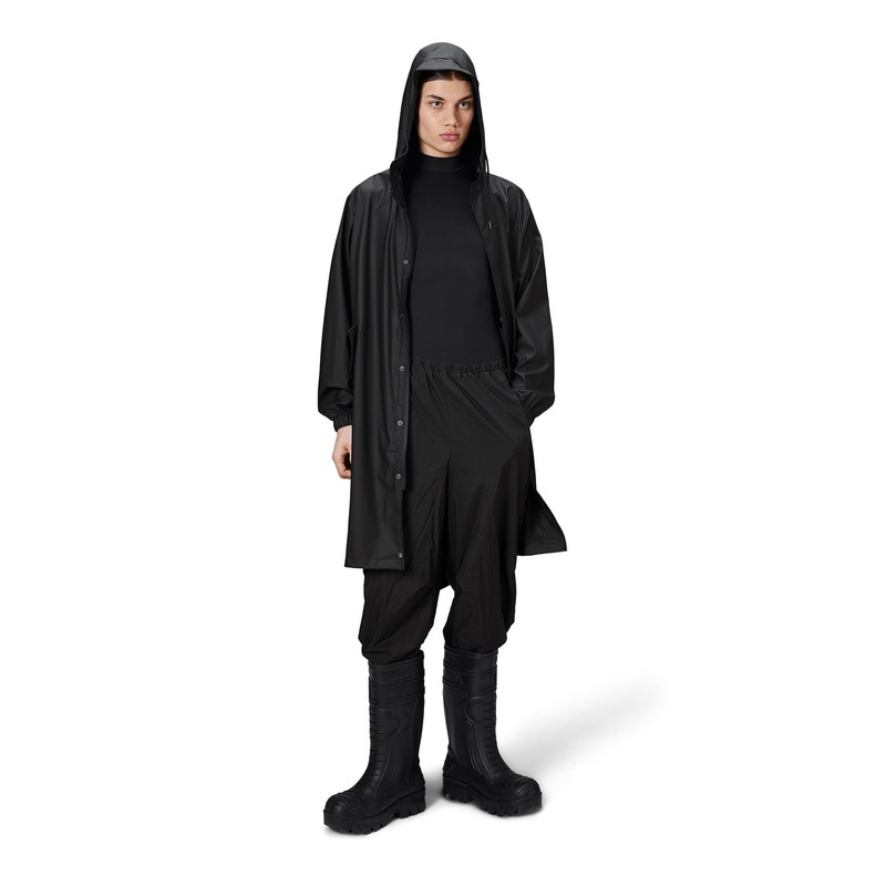 RAINS Fishtail Parka Raincoat, Jacket Black M